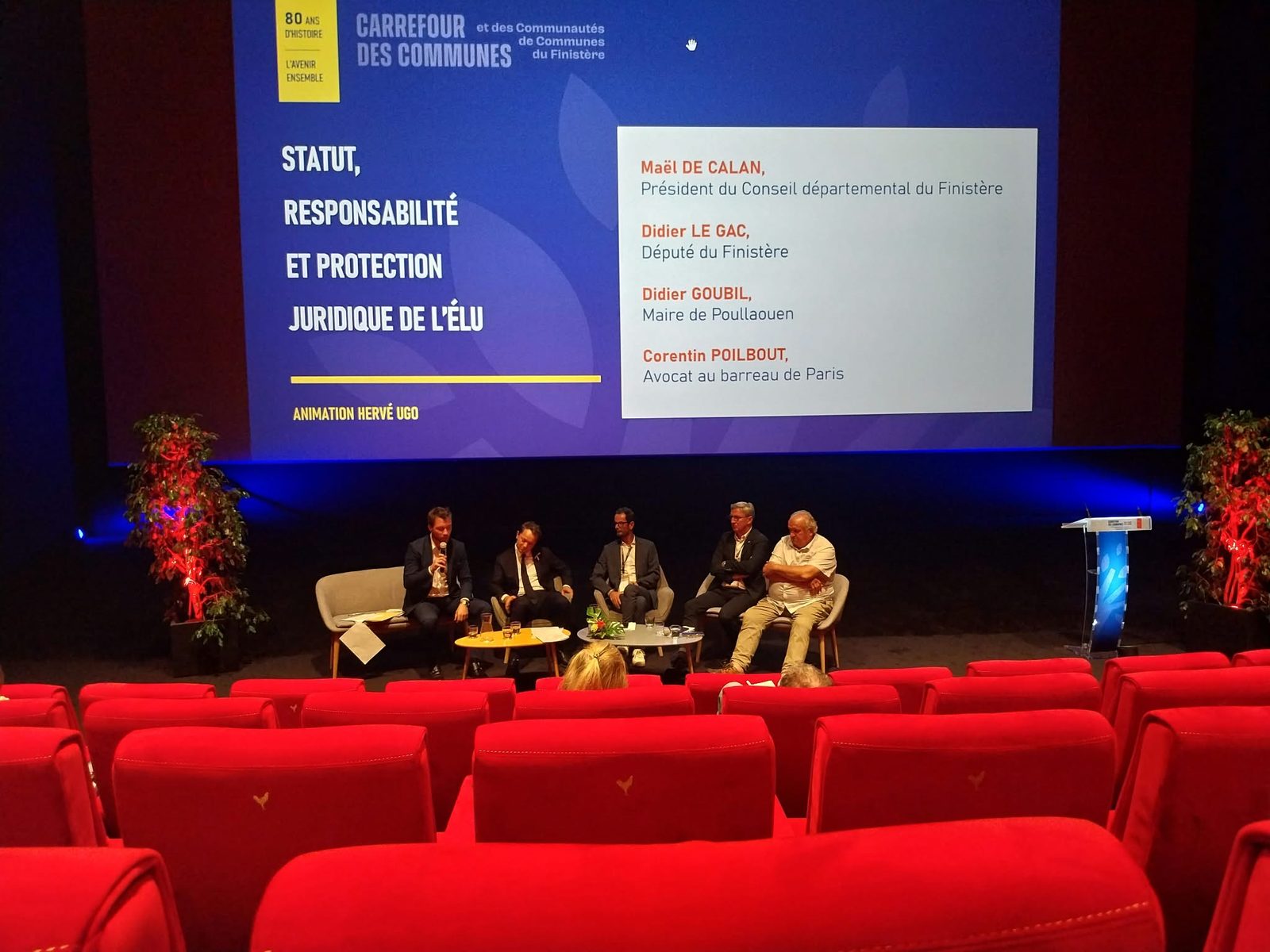 Table ronde « Statut, responsabilité et protection juridique de l'élu » au Carrefour des communes du Finistère, Ateliers des Capucins à Brest, 1er octobre 2026